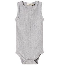 MarMar Bodysuit Sleeveless - Rib - Sleeveless - Noos - Light Gre