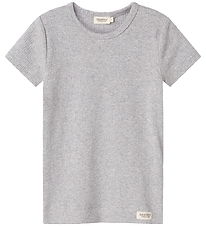 MarMar T-shirt - Rib - Modal - Noos - Light Grey Melange