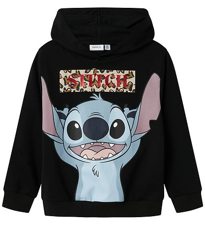 Name It Hoodie - NkfJixiri - Stitch - Black