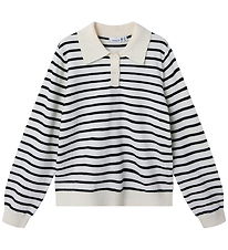 Name It Poloshirt - NkfDanja - Gebreid - Whisper White
