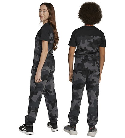 adidas Performance Sweatpants - J Camo FL - Black/White