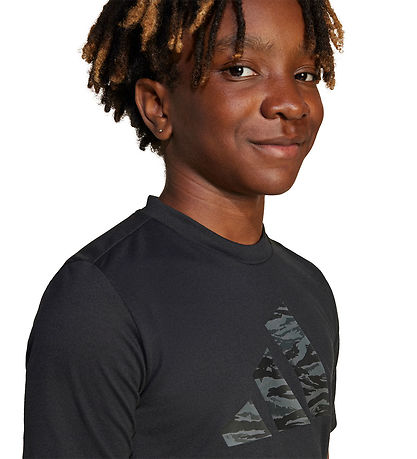 adidas Performance T-shirt - J TR-ES CAM TE - Black