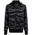 adidas Performance Cardigan - J Camo FZ HD - Black/GREFIV