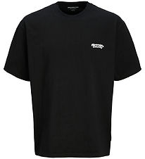 Jack & Jones T-Shirt - JcoRetreat Typografisch - Zwart