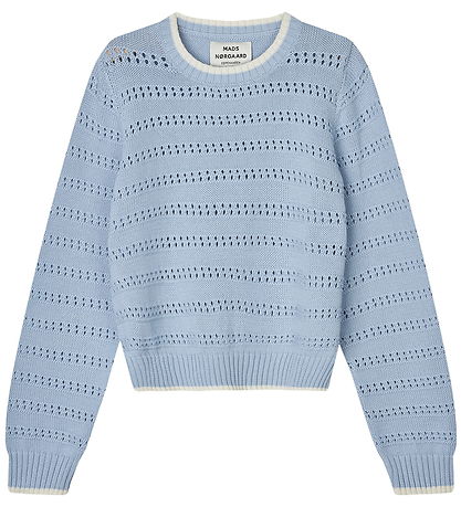 Mads Nørgaard Blouse - Knitted - Inga - Cashmere Blue/Vanilla Ic