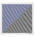 Mads Nørgaard Scarf - 55x55cm - Bluing/Jet Black Striped