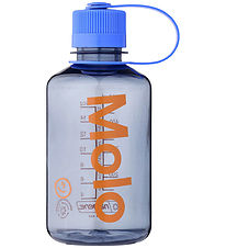 Molo Vatnsflaska - 500 ml - Grey Sky/Blátt