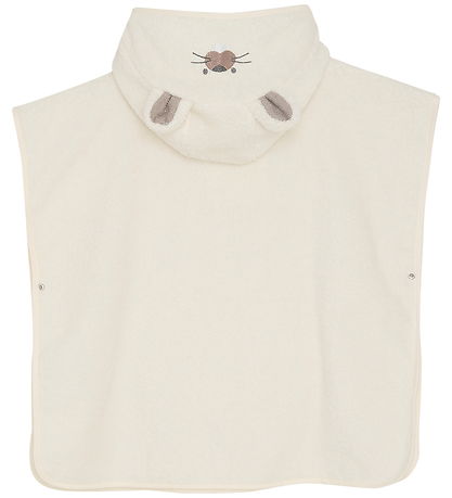 Pippi Baby Towel Poncho - Egret