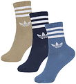 adidas Originals Socks - 3-Pack - 3S Crew - Ashblu/Nindig/Card