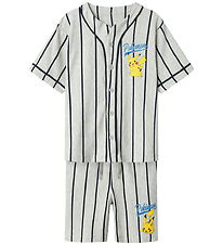 Name It Shorts Set - NkmMaska - Pokémon - Lichtgrijs Gevlekt