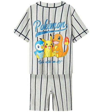 Name It Shorts Set - NkmMaska - Pokémon - Light Grey Melange
