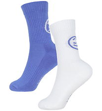 Molo Socks - Norman - 2-Pack - Dazzling Blue/White