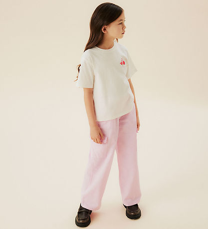 Name It T-shirt - NkfKassandra - Coconut Milk w. Pomegranates