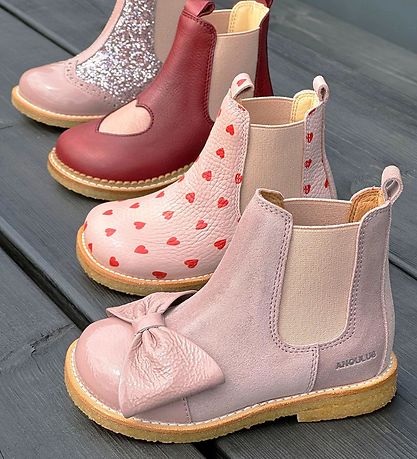 Angulus Boots - Chelsea - Berry w. Heart