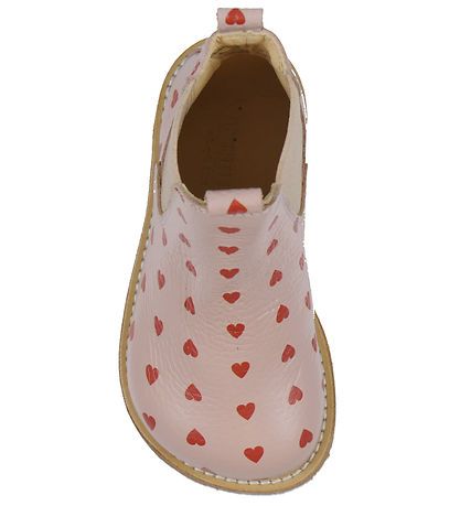 Angulus Boots - Classic Chelsea - Rose w. Red Hearts