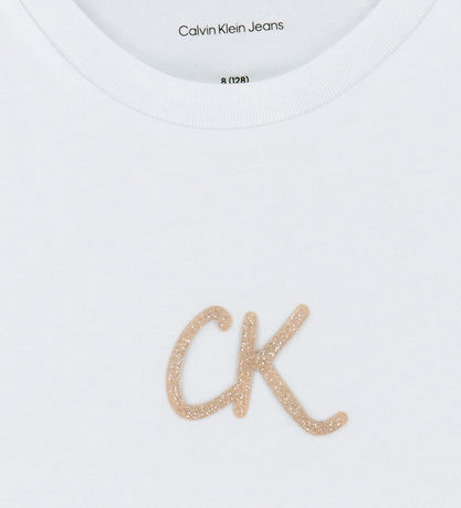 Calvin Klein T-skjorte - Glitter - Bright White