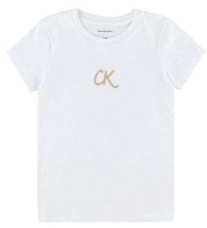 Calvin Klein T-skjorte - Glitter - Bright White