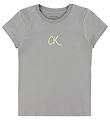 Calvin Klein T-shirt - Glitter - Mourning Dove Grey