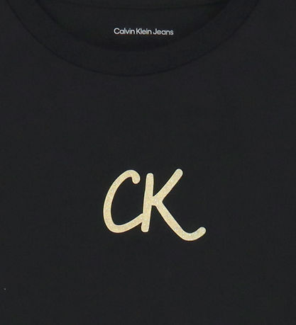Calvin Klein T-skjorte - Glitter - Stikkord Black
