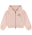 Calvin Klein Cardigan - Terry Dragkedja - Spansk villa Rosa