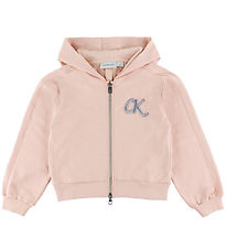 Calvin Klein Cardigan - Terry Dragkedja - Spansk villa Rosa