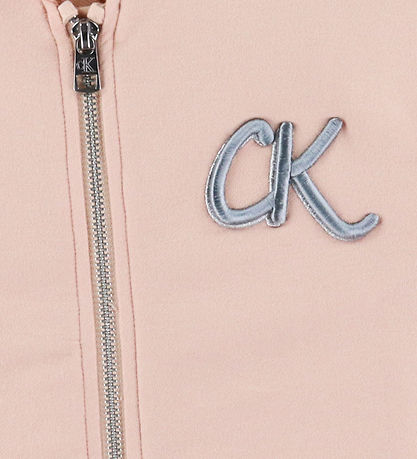 Calvin Klein Cardigan - Terry Dragkedja - Spansk villa Rosa