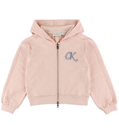 Calvin Klein Cardigan - Terry Dragkedja - Spansk villa Rosa