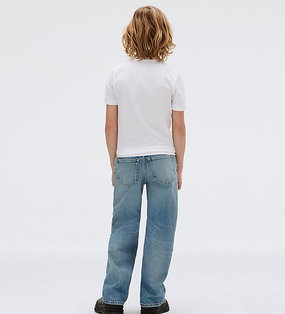 Calvin Klein T-shirt - Geo CK-bakavtryck - Bright White