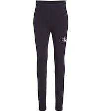 Calvin Klein Leggings - Ck Logo - Ck Svart