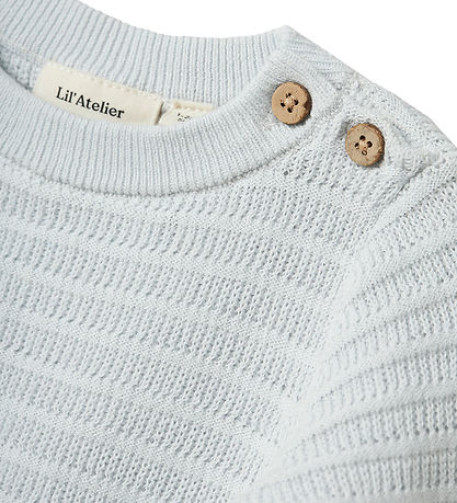Lil' Atelier Blouse - Knitted - NbnFrejo - Ancient Water