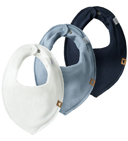 Name It Bibs - 3-Pack - Rib - NbmYasimkillo - Cloud Dancer