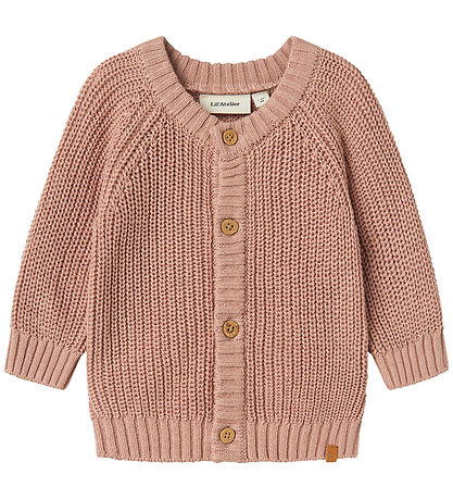 Lil' Atelier Cardigan - Noos - Stickad - NbnEmlen - Misty Rose