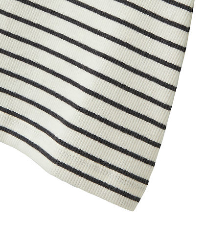 LMTD T-shirt - Rib - NlfHinaja - Dark Grey Melange/White Stripes