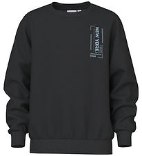 Name It Sweatshirt - NkmVasha - Svart/New York 1982