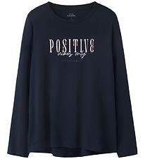 Name It Tröja - Loose - NkfViolett - Marinblå Blazer/Positiv