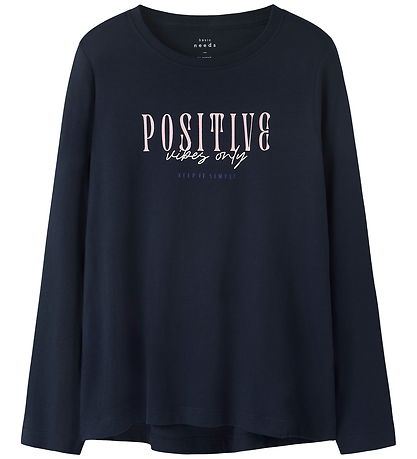 Name It Blouse - Loose - NkfViolet - Navy Blazer/Positive