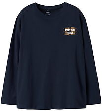 Name It Tröja - Loose - NkmVagno - Marinblå Blazer/Thrill
