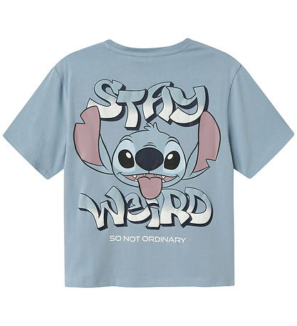 Name It T-Shirt - NkmJoseph Stitch - Dusty Blue
