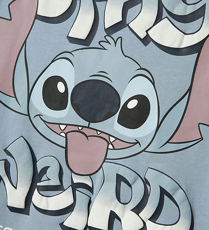 Name It T-Shirt - NkmJoseph Stitch - Dusty Blue