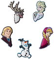 Crocs Pendant - Frozen - 5-Pack