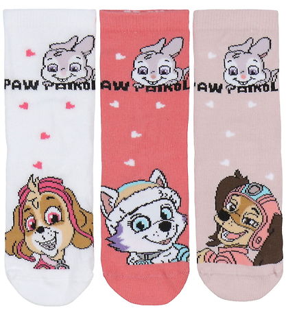 Name It Strumpor - 3-pack - NmfJippy - Paw Patrol - Rosa
