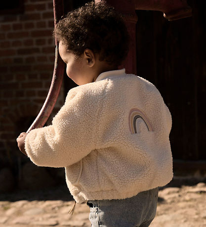 Lil' Atelier Bomber Jacket - NbnLajo - Turtledove/Rainbow