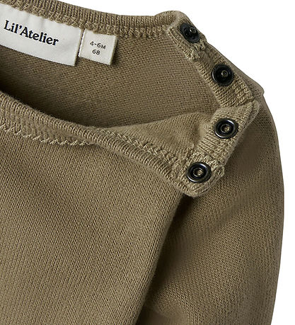 Lil' Atelier Bodysuit l/s - Slim - NbfThoro - Sepia Tint
