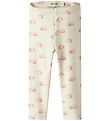 Lil Atelier Leggings - NbnLayo - Noos - Tortelduif/Roze Cloud