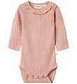 Lil Atelier Romper l/s - NbfRachel - Noos - Misty Rose m. Pointe