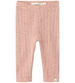 Lil' Atelier Leggings - NbfRachel - Noos - Misty Rose w. Pointel
