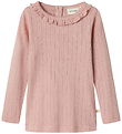 Lil' Atelier Tröja - NmfRachel - Noos - Misty Rose m. Hålmönster