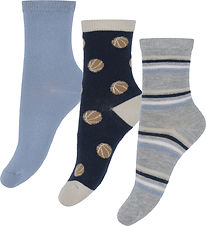 Name It Strumpor - 3-pack - NmmKeaton - Marinblå Blazer/Dusty Ol