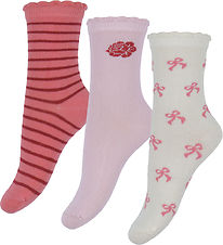Name It Strumpor - 3-pack - NmfKimi - Cloud Dansare/Blank Lila