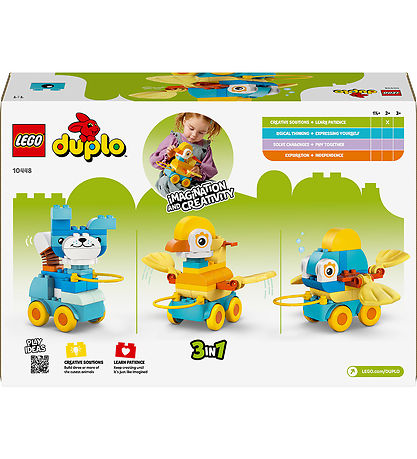 LEGO® DUPLO® - 3in1 Animals on Wheels 10448 - 58 Parts